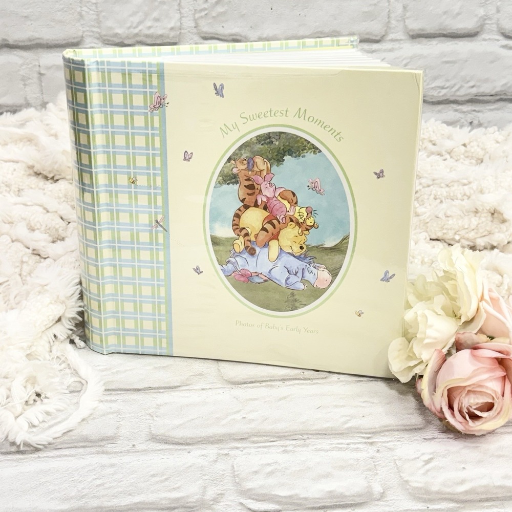 Vtg Disney Winnie the Pooh My Sweetest Moments Baby Memory Photo Album Book NEW